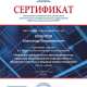 Сертификат/Диплом эксперта Александр Владиленович Кочетков