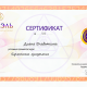 Сертификат/Диплом эксперта Диана Влади 