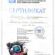 Сертификат/Диплом эксперта Грязнова Екатерина Александровна