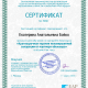 Сертификат/Диплом эксперта Екатерина Бойко